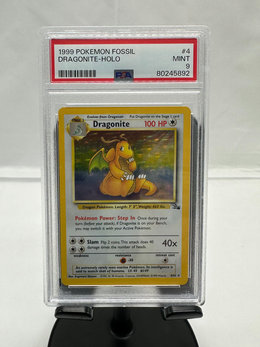 1999 Pokemon fossil Dragonite outlet 4/62