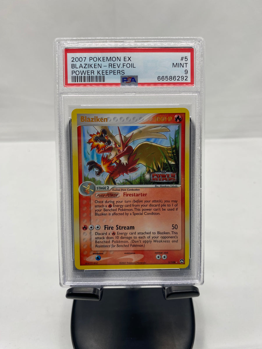 2007 Pokemon Ex Blaziken-rev. Foil Power Keepers [psa 9] – 1st Edition 