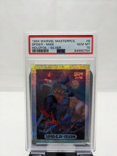 1994 Marvel Masterpcs. Spider-Man Holofoil-Silver [Psa 10]