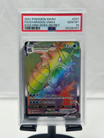 PSA 10 Pokemon Gyarados VMAX 207 Evolving Skies Secret