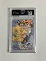 PSA 8 Pokemon Topps Movie Edition Checklist Foil signed by Veronica Taylor