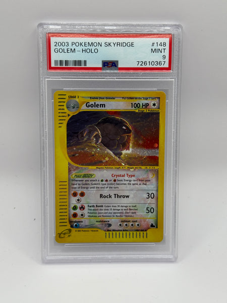 Golem Holo 148 Skyridge PSA 9