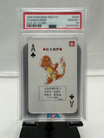 PSA 10 Pokemon Charmander Ace of Clubs Red Back Poker Card