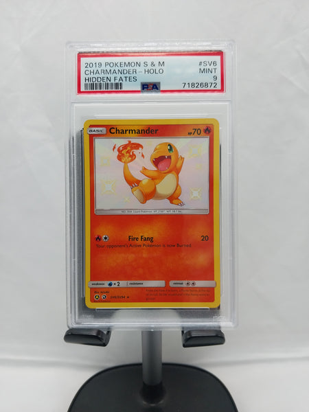 Pokemon Charmander - Holo Hidden Fates [PSA 9]