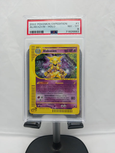 Pokemon Alakazam - Holo Expedition [PSA 8]