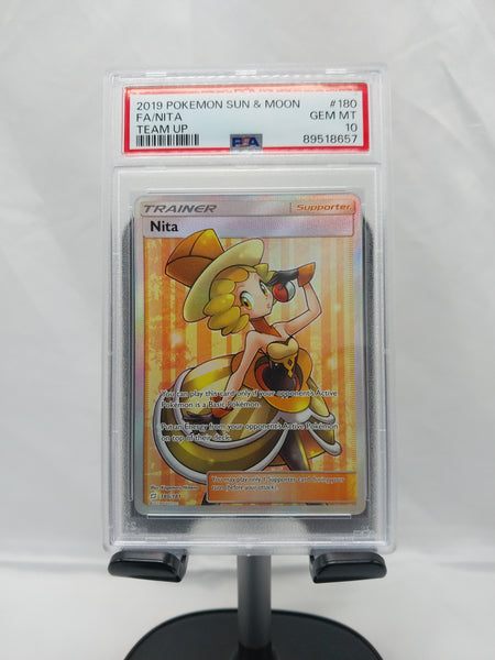 Pokemon Nita Full Art Team Up [PSA 10]