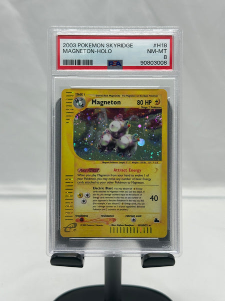 PSA 8 Pokemon Magneton H18 Skyridge