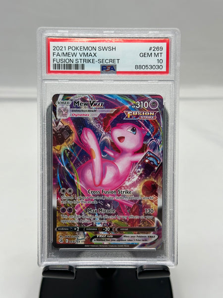 Psa 10 Pokemon Mew Vmax Alt Art Fusion Strike