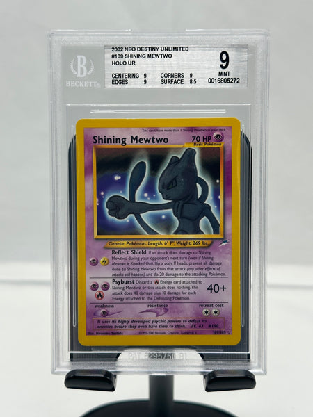 BGS 9 Pokemon Shining Mewtwo 109 Neo Destiny