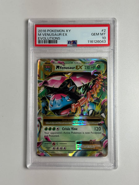 M Venusaur EX 2 Evolutions PSA 10