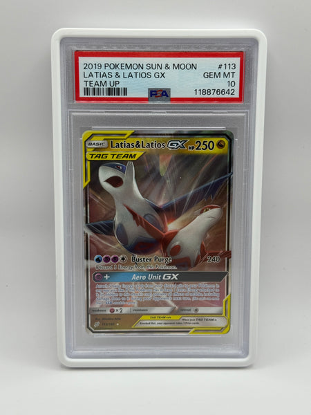 Latias & Latios GX 113 Team Up PSA 10
