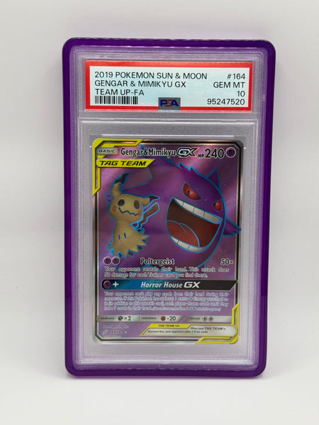 Gengar & Mikyu GX 164 Team Up PSA 10