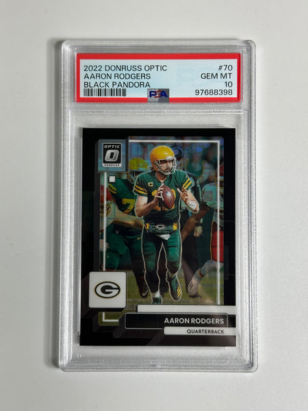 PSA 10 2022 Donruss Optic Aaron Rodgers #70 Black Pandora