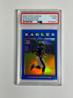 PSA 9 2008 Topps Chrome Desean Jackson #TC198 Blue Refractor