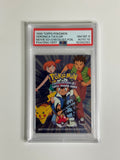 PSA 8 Pokemon Topps Movie Edition Checklist Foil signed by Veronica Taylor