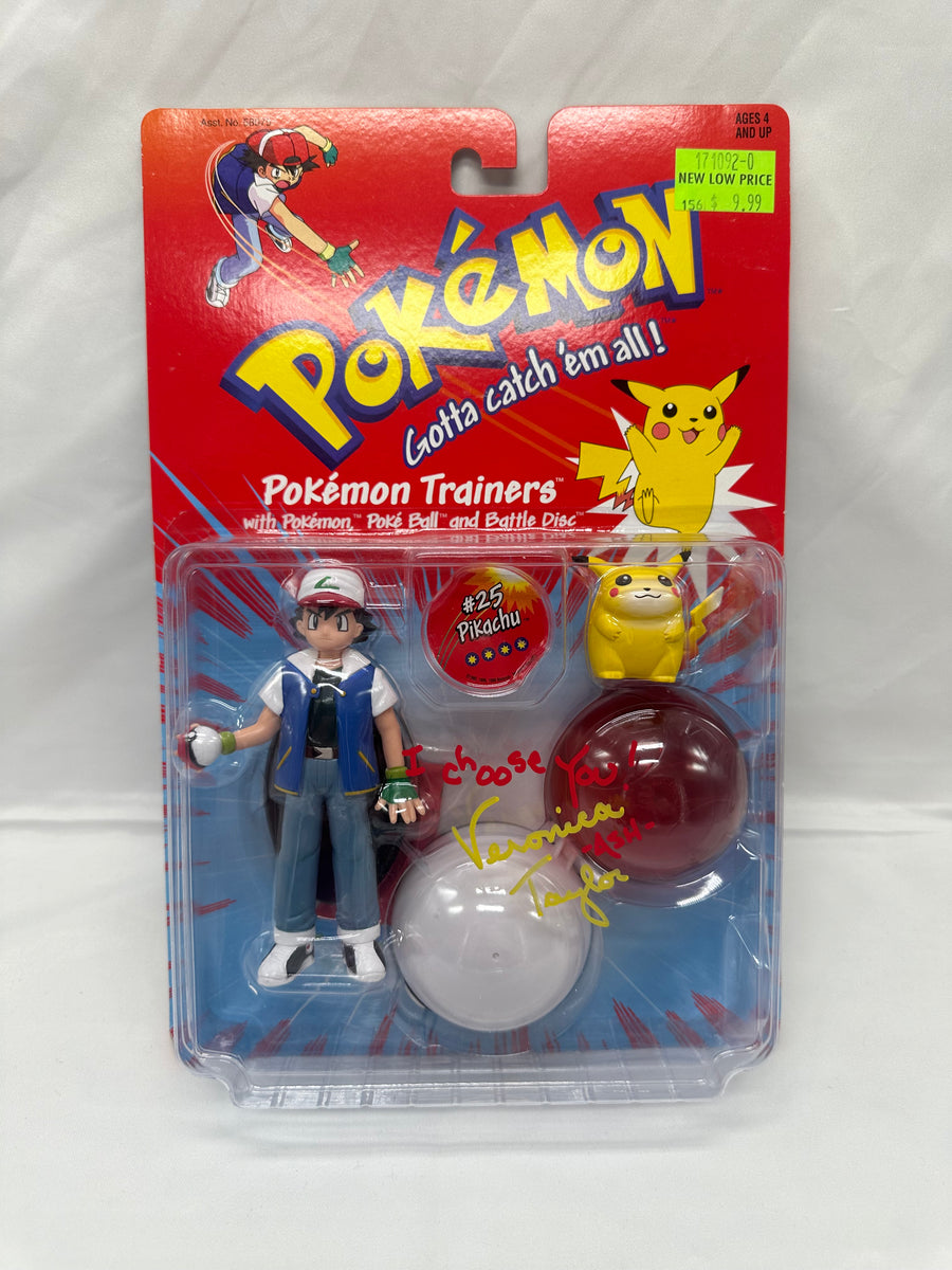 Hasbro Pokémon Trainers Figure Ash signed by Veronica Taylor – 1st ...