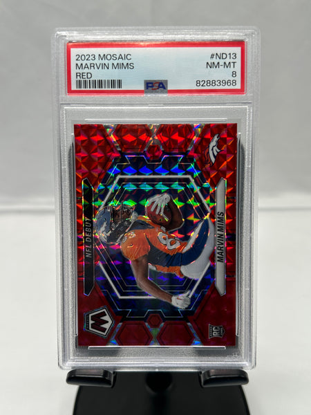 PSA 8 2023 Mosaic Marvin Mims Red