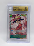Monkey.D.Luffy Alt Art Sec OP13 118 BGS 10