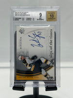 2005-06 SP Authentic Patrice Bergeron Sign of the Times BGS 9 Auto 10