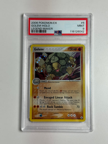 Golem Holo 6 Legend Maker PSA 9