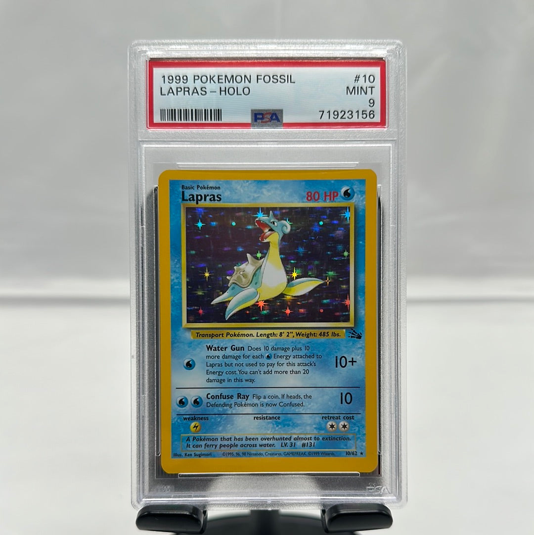 1999 Pokémon Fossil Lapras Holo [Psa 9] – 1st Edition Collectibles