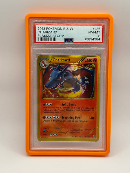 Charizard 136 Plasma Storm PSA 8