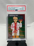 Pokemon 2000 Topps TV Professor Oak Holo signed by Stuart Zagnit