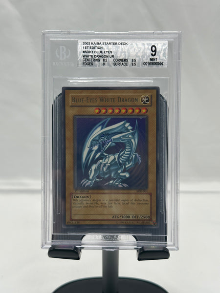 BGS 9 YuGiOh Blue Eyes White Dragon SDK 1 1st Edition