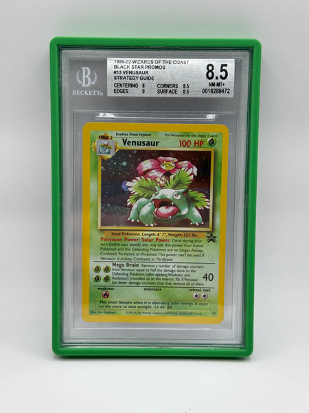 Venusaur 13 Black Star Promo BGS 8.5