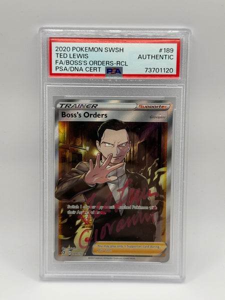 Boss’s Orders 189 Rebel Clash Signed by Ted Lewis PSA Authentic