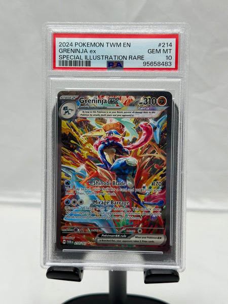 PSA 10 Pokemon Greninja ex 214 Twilight Masquerade SIR