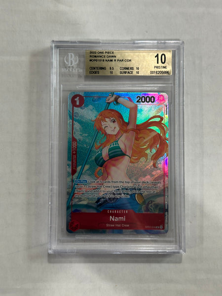 BGS 10 One Piece Nami R PAR OP01 016 Pre-Errata