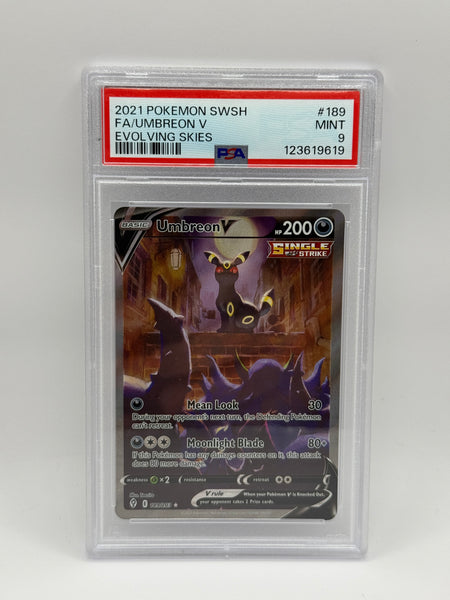 Umbreon V 189 Evolving Skies PSA 9