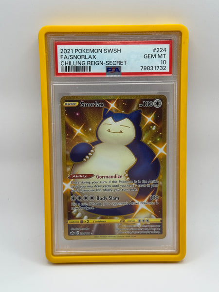 Snorlax 224 Chilling Reign PSA 10