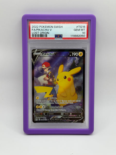 Pikachu V TG16 Lost Origin PSA 10