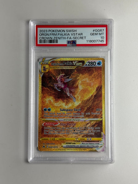 Origin Forme Palkia VStar GG67 Crown Zenith PSA 10