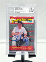 1989 Fleer Roger Clemens For The Record Auto BGS Authenticated