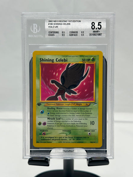 BGS 8.5 Pokemon Shining Celebi 106 Neo Destiny