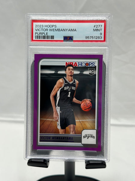 PSA 9 2023 Hoops Victor Wembanyama 277 Purple