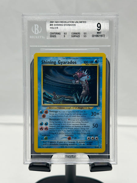 BGS 9 Pokemon Shining Gyarados 65 Neo Revelation