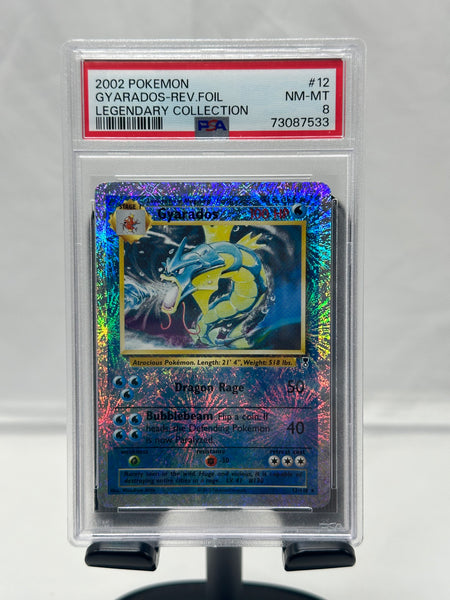 PSA 8 Pokemon Gyarados 12 Legendary Collection Reverse Holo