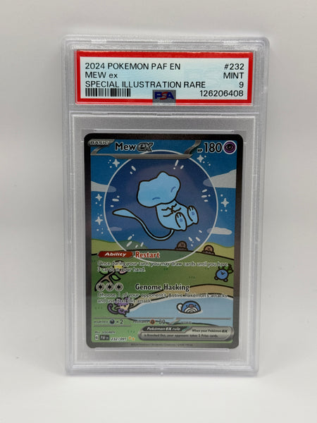 Mew ex 232 Paldean Fates PSA 9