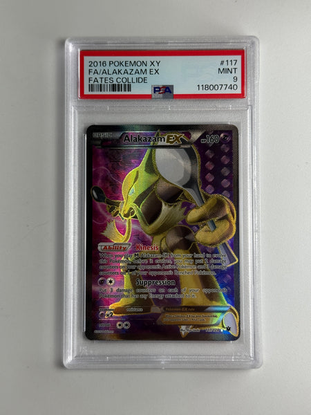 Alakazam EX 117 Fates Collide PSA 9