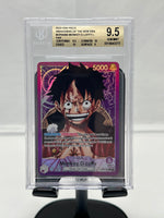 Bgs 9.5 One Piece Monkey D Luffy Op05 060 Leader Alt