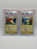 Plusle & Minun Japanese Play Promo Sequential Set PSA 9