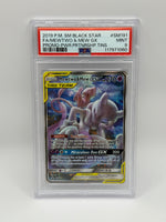 Mewtwo & Mew GX SM191 Partnership Tins PSA 9