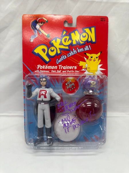 Hasbro Pokémon Trainers Figure James signed by Eric Stuart