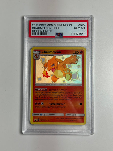 Charmeleon SV7 Hidden Fates PSA 10