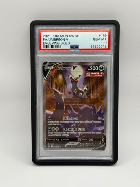 Umbreon V 189 Evolving Skies PSA 10