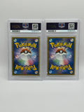 Plusle & Minun Japanese Play Promo Sequential Set PSA 9